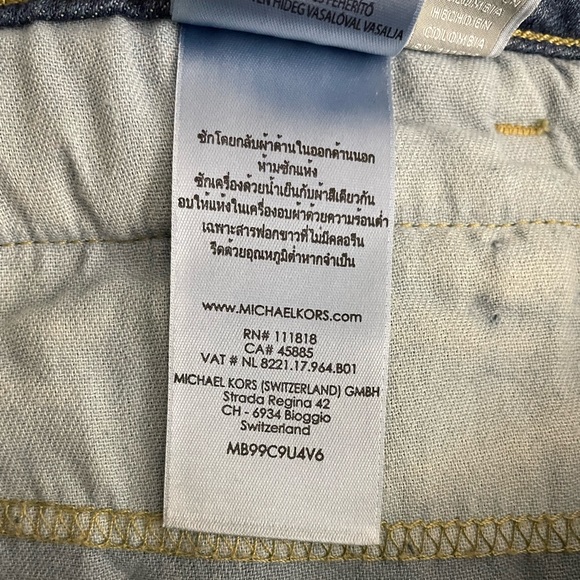 *NWT* Michael Kors Izzy Skinny Jeans, Zipper Pockets, Verushka Wash - Picture 13 of 16